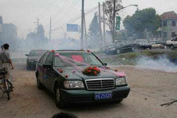 結婚式の車